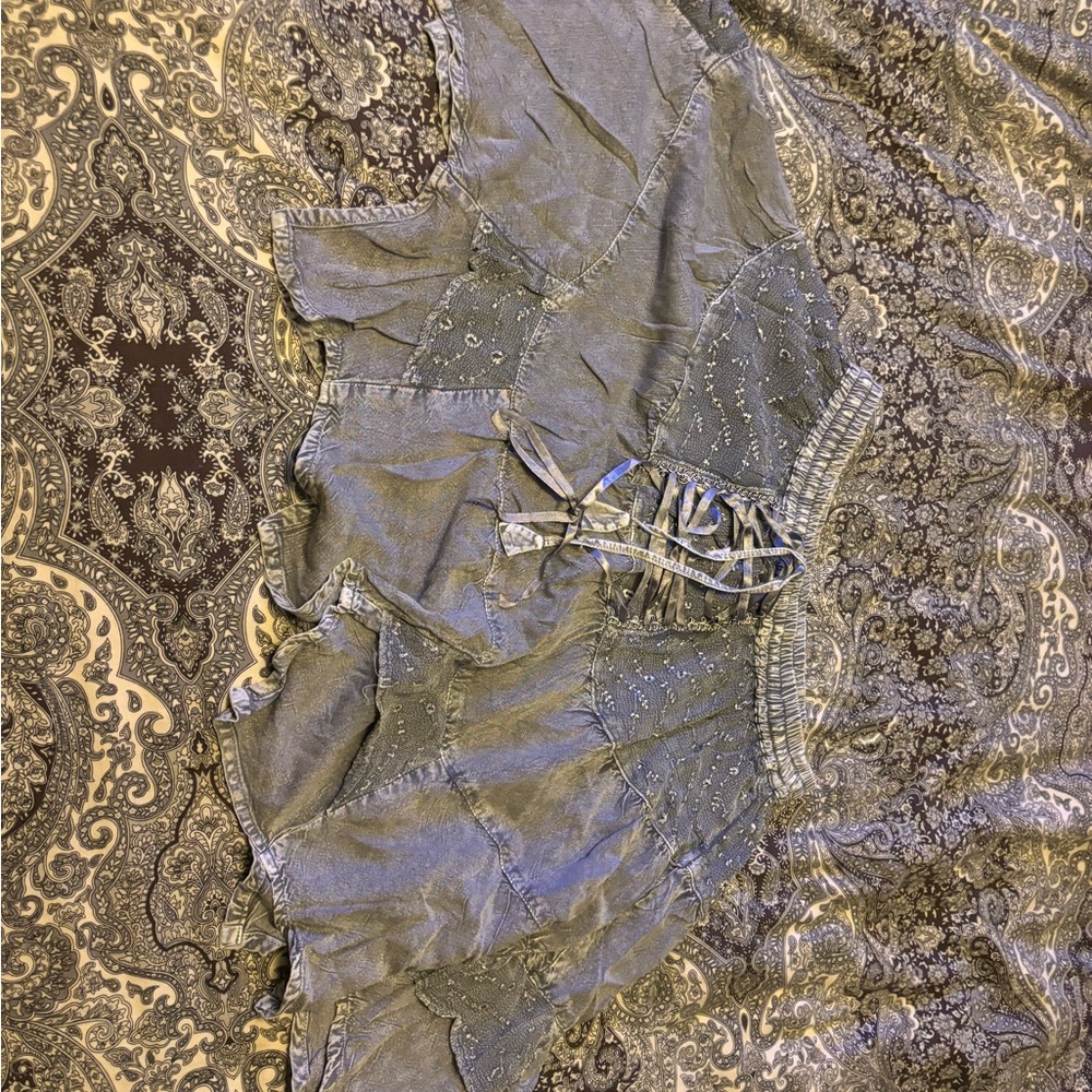 Fairy grey flowing Skirt